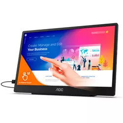 Monitor 16 AOC 16T2 Portable IPS FHD USB Type C