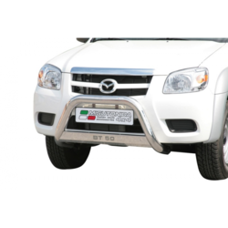 Misutonida Bull Bar O76mm inox srebrni za Mazda BT 50 Double Cab 2009-2012 s EU certifikatom