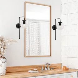 Opviq Zidna lampa E14 Socket, Crna
