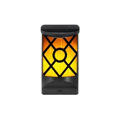 PROSTO Solarna zidna LED lampa sa efektom plamena