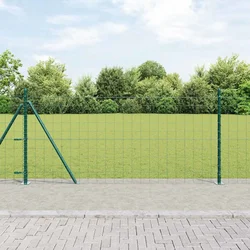 Euro Ograda s Betonskom Podlogom 10 x 0,8 m Zelena Mreža