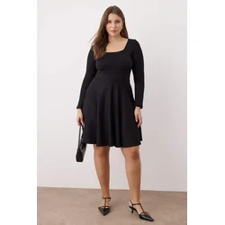 Trendyol Curve Ženska haljina Tbbaw26Ah00058, Crna