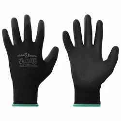 Rukavice za rad 24 pcs Crna 11 / XXL Poliester