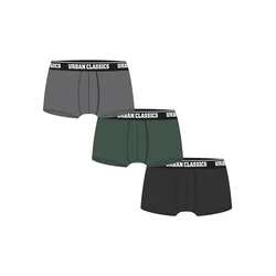 Boxer Shorts 3-Pack Grey+Dark Green+Black
