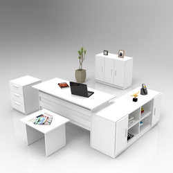 Hanah Home Kancelarijski set Beli