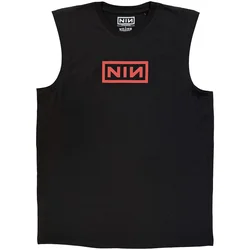 Nine Inch Nails Red Logos (Back Print) Black L Majica