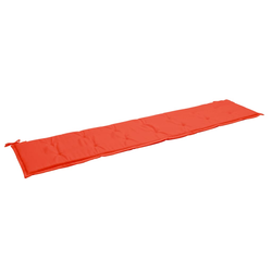 Jastuk za vrtnu klupu crveni 200x50x4 cm od tkanine Oxford
