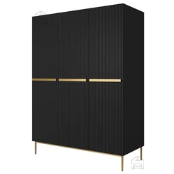 Garderobna omara Nicole 150 3D2SZ - črna