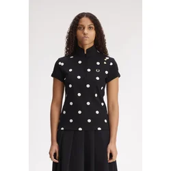 FRED PERRY POLKA DOT MAJICA BLACK