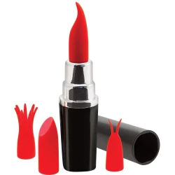 LIPSTICK VIBRATOR - BLACK/RED