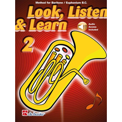 LOOK,LISTEN & LEARN BARITON/EUPHONIUM B.C .VOL. 2 + AUDIO ACCESS