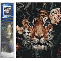Norimpex Diamantna slika Skriti tiger 30x40cm