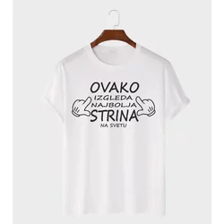 MAFIMI Ženska majica Ovako izgleda najbolja strina, Bela