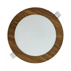 LED ugradno svetlo CIRCLE LED/12W/230V 4200K, prečnik 16,7 cm, braon