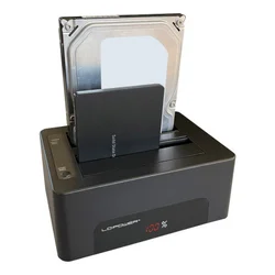 HDD DOCKING LC-DOCK-U3-V USB3.2 2xSSD/HDD Black, Display