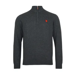 U.S. POLO ASSN. Pulover  antracit / rdeča