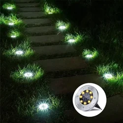 Solarne ubodne disk lampe LED bela