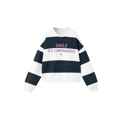 MANGO KIDS Majica RIVA temno modra/bela