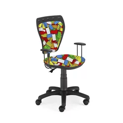 NOWY STYL Dečija radna stolica Ministyle Black Lego, Šarena