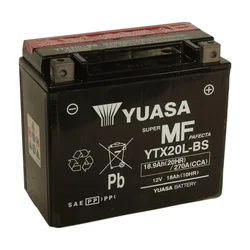 Yuasa Super MF YTX20L-BS Motorcycle Battery