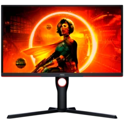 AOC Gaming Monitor 25G3ZM/BK 24.5” 240Hz VA, 1920x1080, 0.5ms, 3000:1, 178/178, Adaptive Sync, HDMI, DP, 3-sided frameless, Full Ergo, G-Menu, Black-R