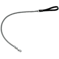Nobby povodec z verigo 20 mm / 110 cm – črn