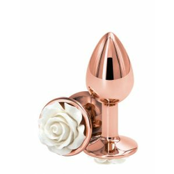 Analni čep Rear Assets Rose roza/bel medium