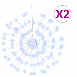 Božićna svjetla zvjezdani prasak 140 LED 2 k hladna bijela 17cm