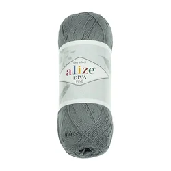 Preja DIVA FINE - 100 g / 600 m - siva