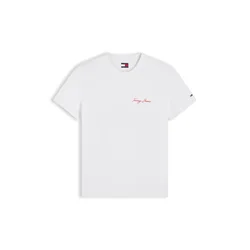 Tommy Jeans Majica DNA rdeča/bela