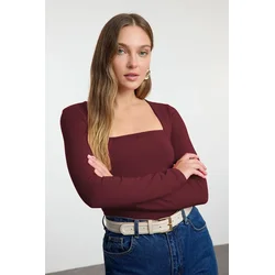 Trendyol Milla ženska bluza Twoaw25Bz00194, bordo