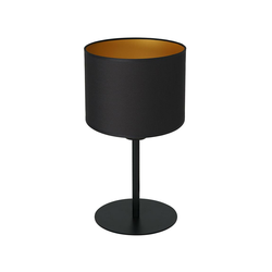 Stona lampa ARDEN 1xE27/60W/230V, prečnik 18 cm, crna/zlatna