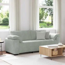 Trosjed Sofa Svijetlosiva 220x77x82 cm Baršun