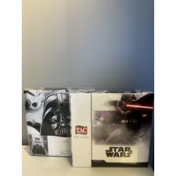 Tac Set posteljine sa prekrivačem za dečake Star Wars Dark Side, 100x200cm, Crno-beli