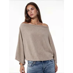Busem Pulover Pullover naravno bela