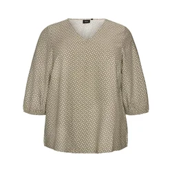 Zizzi Bluza ecru/oliva