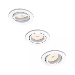Philips - KOMPLET 3x ugradna plafonska svetiljka PERIDOT 1xGU10/7W/230V bela