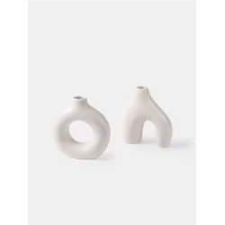 Sinsay - Set keramičkih vaza 2 pack - belo