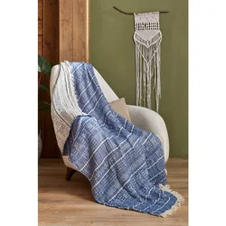 Etno - Blue Blue Sofa Cover