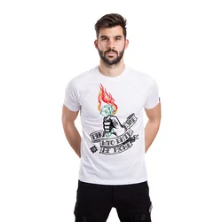 011Shop Muška majica kratkih rukava Neka bude što biti ne može, Bela