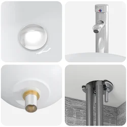 Umivaonik s policom Siva Sonoma 49,5 x 41 x 64,5 cm