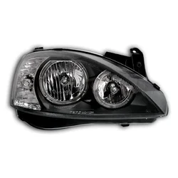 OEM Kristalni farovi Angel Eyes OPEL CORSA C (01-06), Crni