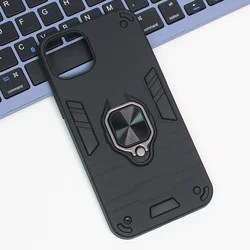 Maska za mobilni telefon iPhone 15 Plus CUBE RING, Crna