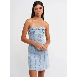 Dilvin Obleka moder denim