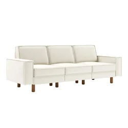 ATELIER DEL SOFA Sofa sa 3 sedišta Sparrow Extra 3 Milk Froth Walnut
