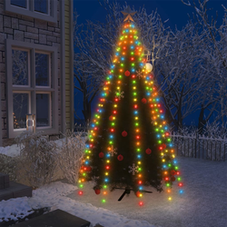 vidaXL Mrežasta svjetla za božićno drvce 250 LED raznobojna 250 cm