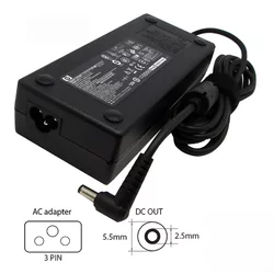HP Laptop adapter HP/COMPAQ 18.5V-6.5A, 5.5x2.5, 120W-HP07
