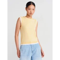 Dilvin Bluza Blusen limonino-rumena