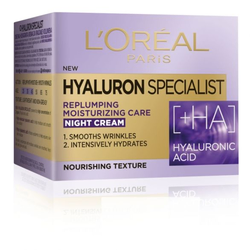 Loreal Ženska noćna hidratantna krema za vraćanje volumena Hyaluron Specialist 50 ml