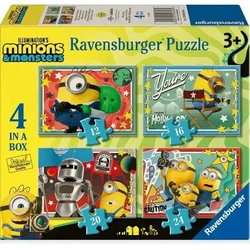 Ravensburger - Puzzle 4v1 Minioni - 1 - 39 kosov
